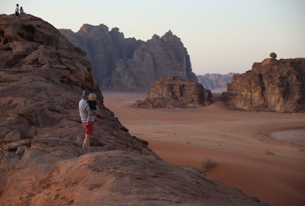 Jordanien Rundreise mit Kindern - Wadi Rum - Felsen