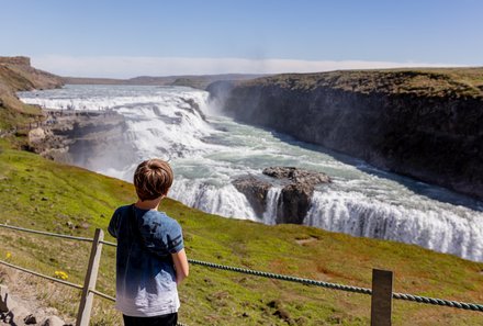 Island Familienreise - Island for family - Gullfoss Wasserfall
