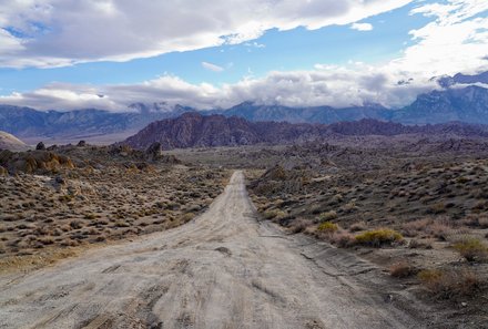 USA Familienreise - USA Westküste for family - Straße zum Death Valley Nationalpark