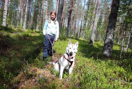 Finnland mit Kindern - Finnland Urlaub mit Kindern - Familienurlaub Finnland - Huskytrekking