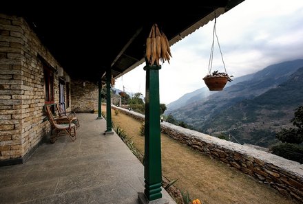 Nepal Familienreisen - Nepal for family - Landruk Lodge - Außen