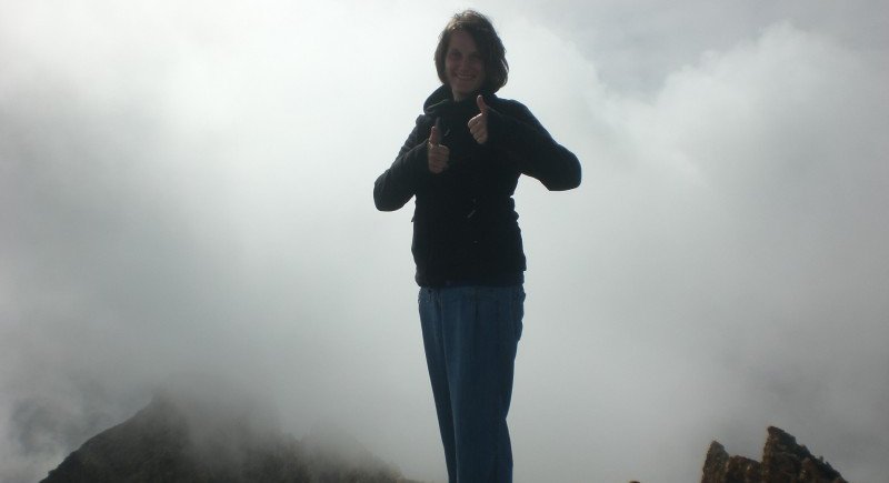 Kapverden mit Kindern - Kathrin auf dem Pico de Fogo