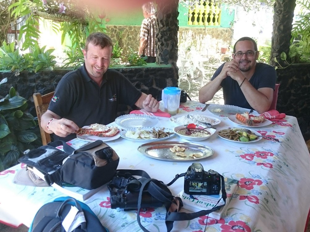 Kuba mit Kindern - Rainer & Enrique Lobster Essen