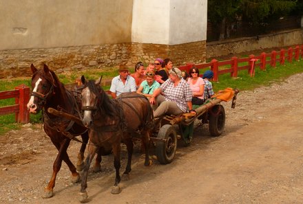 Rumänien mit Kindern - Landleben Rumänien - Pferdewagen