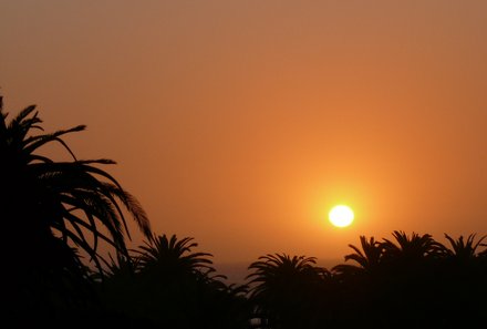 Namibia mit Kindern - Sonnenuntergang