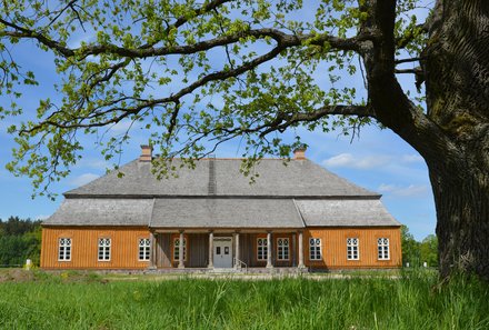 Baltikum for family - Freilichtmuseum - Haus von Außen