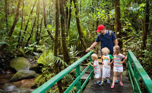 Borneo Familienreise Kinder Urwald