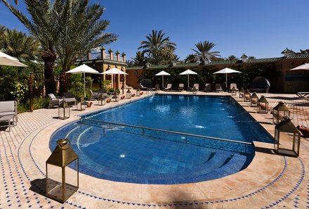 Familienreise Marokko - Marokko for family Deluxe - Ouarzazate Oz Palace - Pool