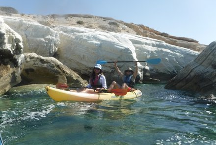 Familienreise Zypern - Zypern for family - Kajakfahrt zum Strand von Zapalo