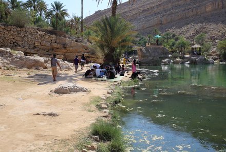 Oman mit Kindern individuell - Oman for family individuell Familienabenteuer Wüste & Berge - Wadi zum Baden