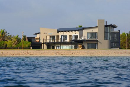 Namibia mit Kindern - Namibia for family individuell - Walvis Bay - Oyster Box Guesthouse - Blick vom Meer