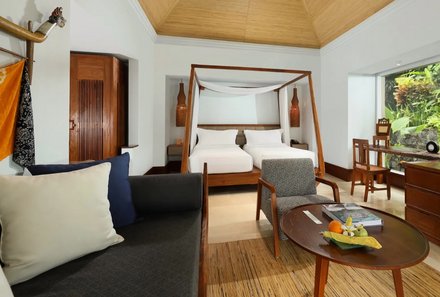 Bali for family deluxe - Familienreise Bali mit Kindern - Maya Ubud Resort - Zimmer Villa