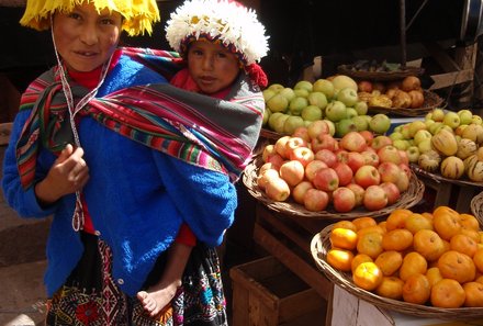 Peru Familienreise - Peru mit Jugendlichen - Heiliges Tal Markt