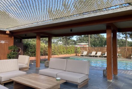 Portugal Familienurlaub - Chillecke am Pool im FeelViana