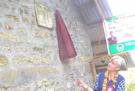 Nepal mit Kindern - Eröffnung des Gebäudes