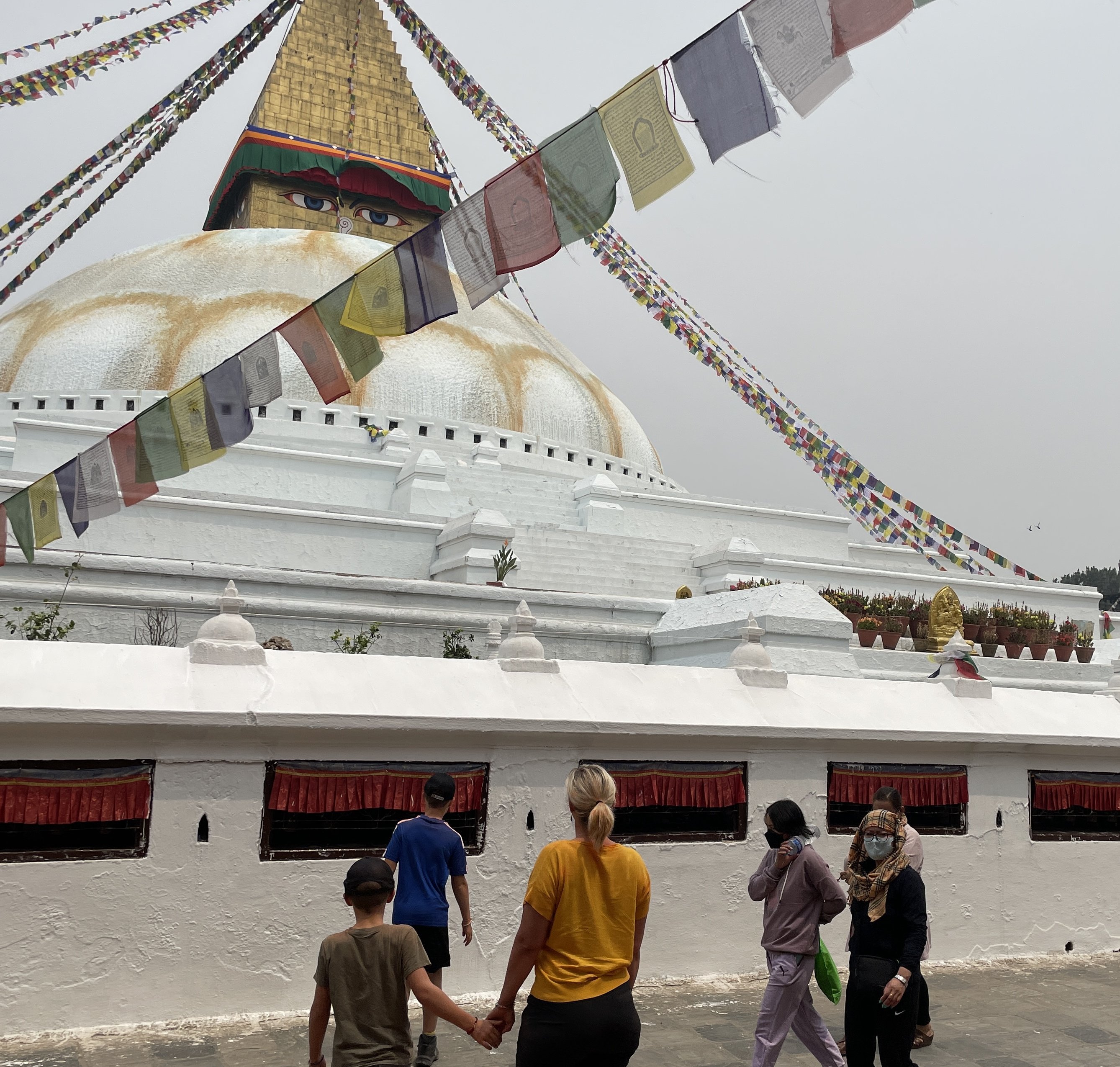 Nepal mit Kindern - Nepal Trekking mit Kindern - Bodnath Stupa in Kathmandu