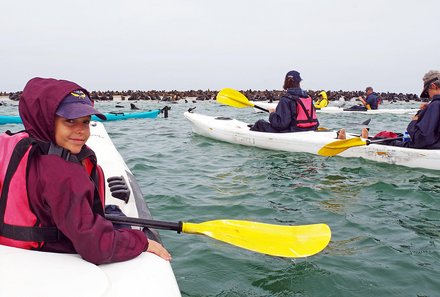 Namibia Deluxe Familienreise individuell - Swakopmund - Kajak mit Kindern