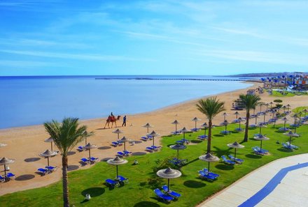 Ägypten Familienreise Verlängerung - Hurghada - Jaz Aquamarine Resort - Strand