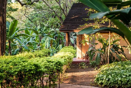 Tansania Familienreise - Tansania for family - Arumeru River Lodge - Terrasse