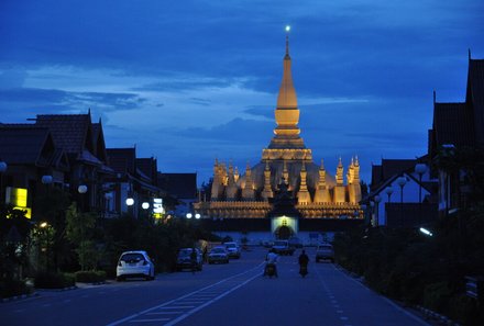 Laos und Vietnam Familienreise - Laos und Vietnam Reise mit Kindern - Vientiane Straße 