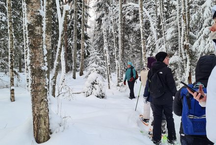 Familienreise Estland - Estland for family Winter - Wanderung durch Schnee