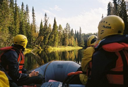 Finnland Familienreise - Finnland for family - River Rafting Kitka-Fluss