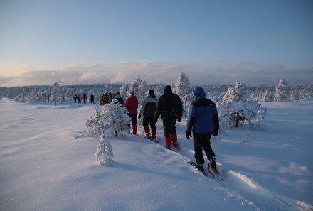 Familienreise Estland - Estland Winter for family - Schneeschuhwanderung