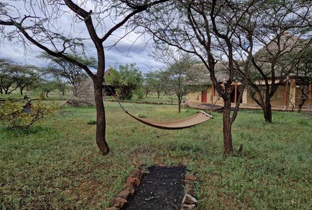 Kenia for family individuell deluxe - Tsavo West Nationalpark - Severin Safari Camp - Hängematte