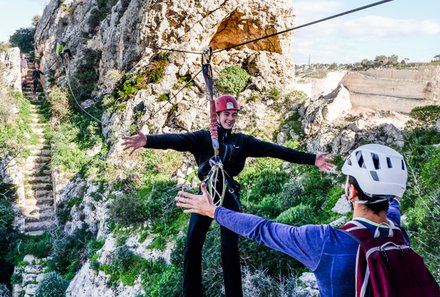 Malta Familienreise - Malta for family - Klettersteig