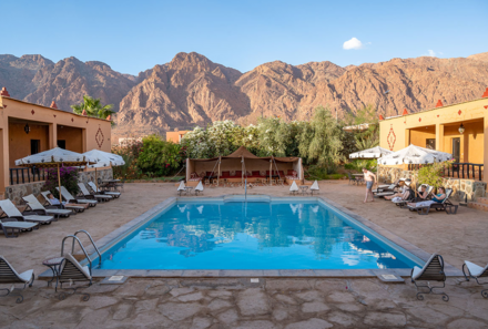 Marokko for family - Familienreise Marokko - Auberge Kasbah - Poolausblick