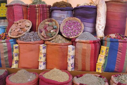 Marokko Rundreise für Familien - Erfahrungsbericht Marokko mit Teens - Traditioneller Markt