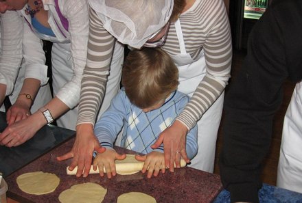 Baltikum for family - Trakai - Kibinai mit Kindern