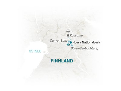 Finnland Familienreise - Finnland for family Karte 2022