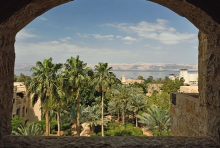 Jordanien for family - Mövenpick Resort & Spa Dead Sea - Aussicht