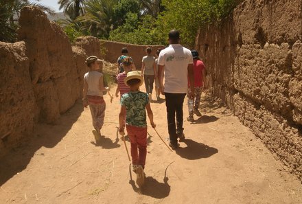 Marokko mit Kinder - Reisebericht Marokko mit Kindern - Wanderung in Oase
