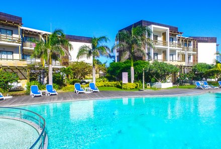 Südafrika Familienreise Verlängerung Mauritius - Anelia Resort - Pool