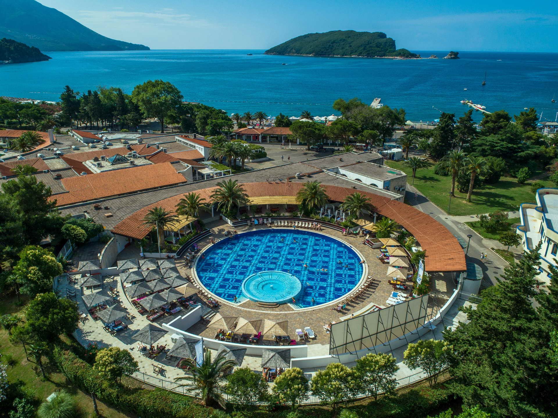 Montenegro mit Kindern - Montenegro Familienurlaub - Montenegro mit Kindern Unterkunft - Slovenska Plaza Resort - von oben