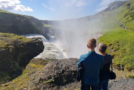 Island Familienreise - Island for family individuell - Gullfoss Wasserfall