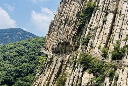China Familienreise - China mit Jugendlichen - Songyang Steilwand