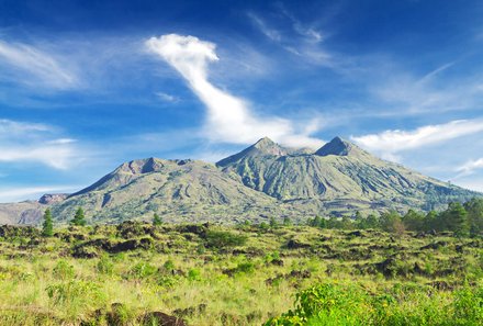 Bali mit Kindern - Bali for family - Blick auf den imposanten Mount Batur