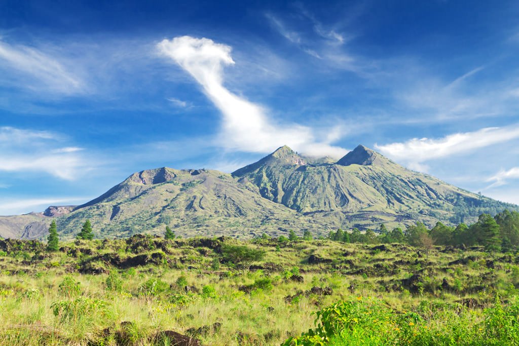 Bali mit Kindern - aktiver Vulkan