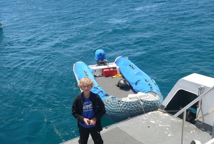 Galapagos mit Kindern - Galapagos for family - Bootsausflug