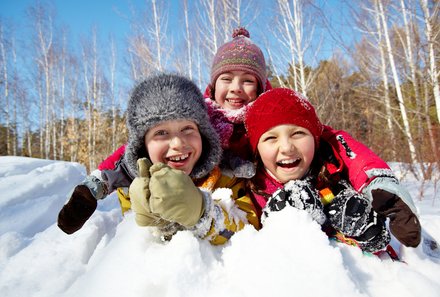 Familienreise Estland - Estland Winter for family - Kinder im Schnee