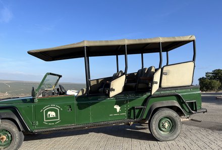 Südafrika Garden Route mit Kindern - Addo Elephant Nationalpark - Safari-Jeep