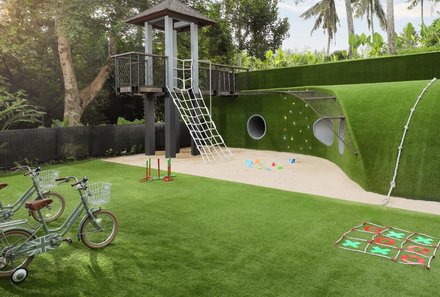 Bali for family deluxe - Familienreise Bali mit Kindern - Maya Ubud Resort - Spielplatz