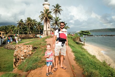 Sri Lanka young family individuell - Sri Lanka Individualreise mit Kindern - Besichtigung der Festung von Galle