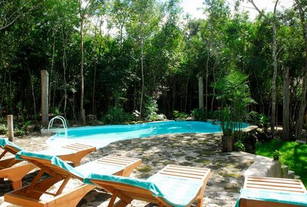 Mexiko Familienreise - Mexiko individuell - Hotel Puerto Calakmul Pool