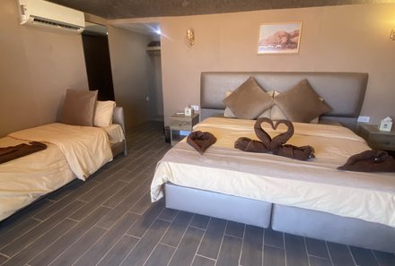  Jordanien Rundreise mit Kindern - Jordanien for family - Wadi Rum Captains Camp - Zimmer