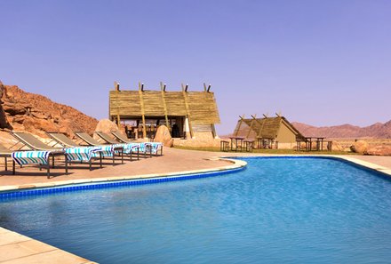 Namibia mit Kindern - Namibia for family - Desert Quiver Camp Pool