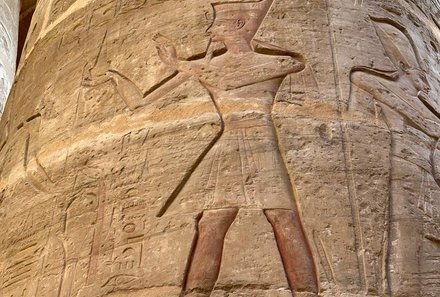 Familienreise Ägypten - Ägypten for family - Wandzeichnungen in Luxor